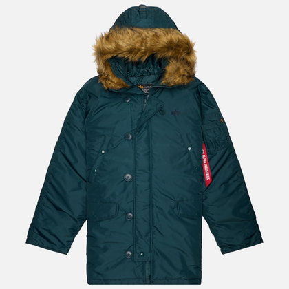 Куртка утепленная мужская ALPHA INDUSTRIES N-3B RELAXED FIT PARKA (OXFORD LOGO)