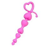 Розовая силиконовая анальная цепочка 18,5см ToyFa ToDo Sweety 356001