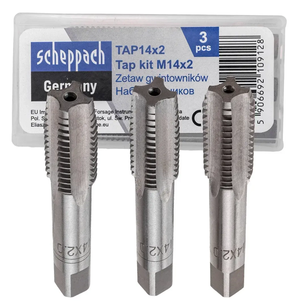 Метчик M14x2 (3шт) Scheppach Sch-TAP14x2