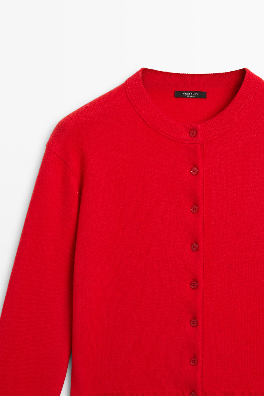 Massimo Dutti Кардиган с пуговицами, красный