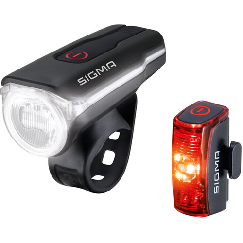 Фара+Фонарь AURA 60 люкс, OSRAM LED, 3 режима USB / задний Infinity SIGMA NEW