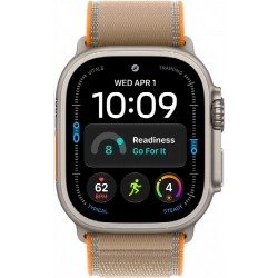Смарт-часы Apple Watch Ultra 4 49 mm, Natural Titanium case | ремешок Trail Loop | Sand, S/M