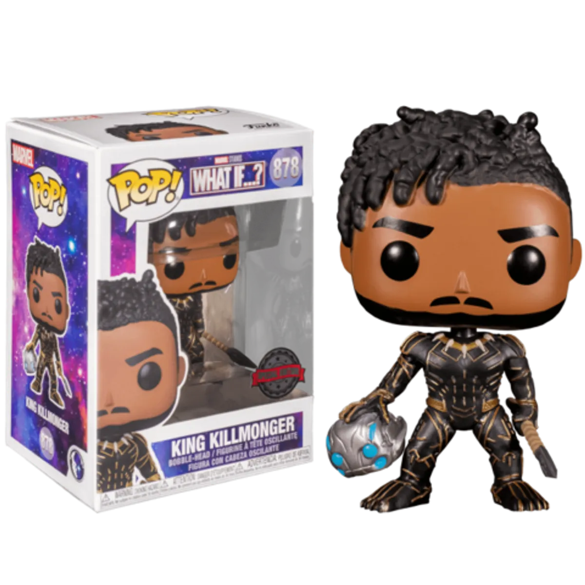 Funko POP! Marvel. What If...? King Killmonger (Exc) (878)