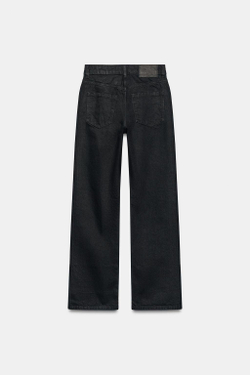 ZARA ДЖИНСЫ Z1975 REGULAR FIT LONG LENGTH С ВЫСОКОЙ ПОСАДКОЙ, ЧЕРНЫЙ