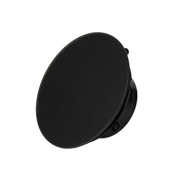 Вытяжной тонкий вентилятор SlimVent МV 100, пластик круг черный матовый