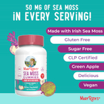 MaryRuth's, Жевательные мармеладки с морским мохом, зеленое яблоко, 60 жевательных мармеладок (25 мг в 1 жевательной мармеладке)