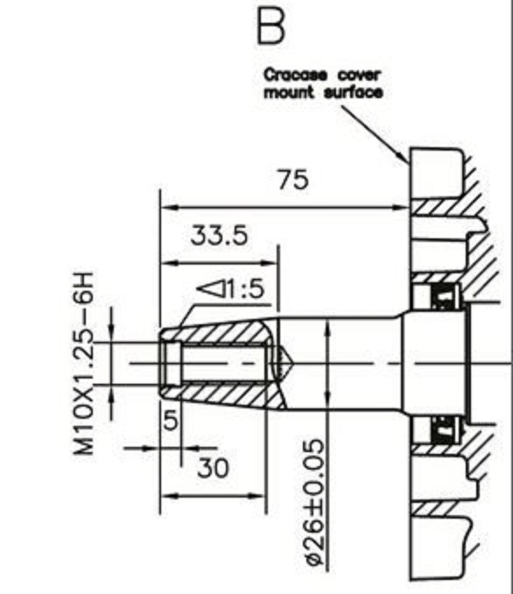 Двигатель дизельный TSS Excalibur 192FA - T2 (вал конусный 26/73.2 / taper)