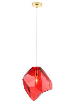 Подвесной светильник Е14 Nuestro SP1 Gold/Red золото/красный Crystal Lux