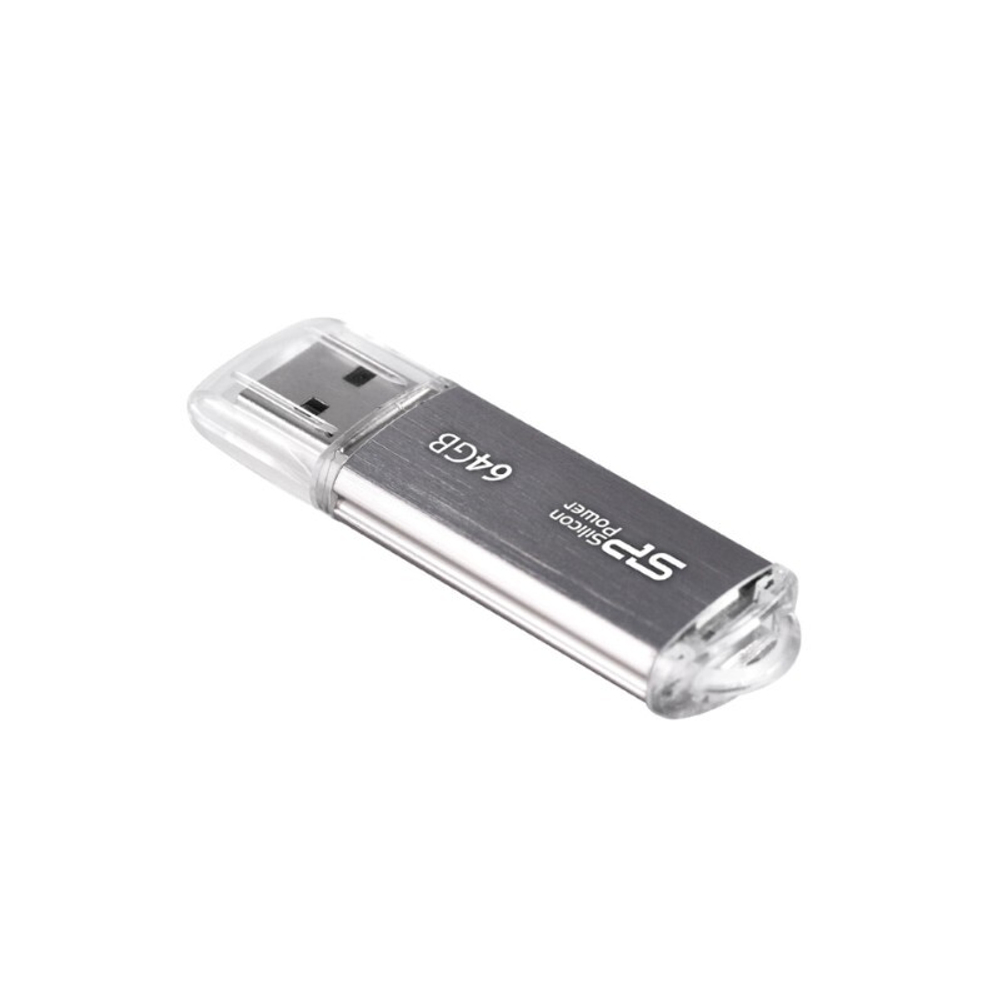 Флеш накопитель 64Gb Silicon Power Ultima II, USB 2.0, Серебристый