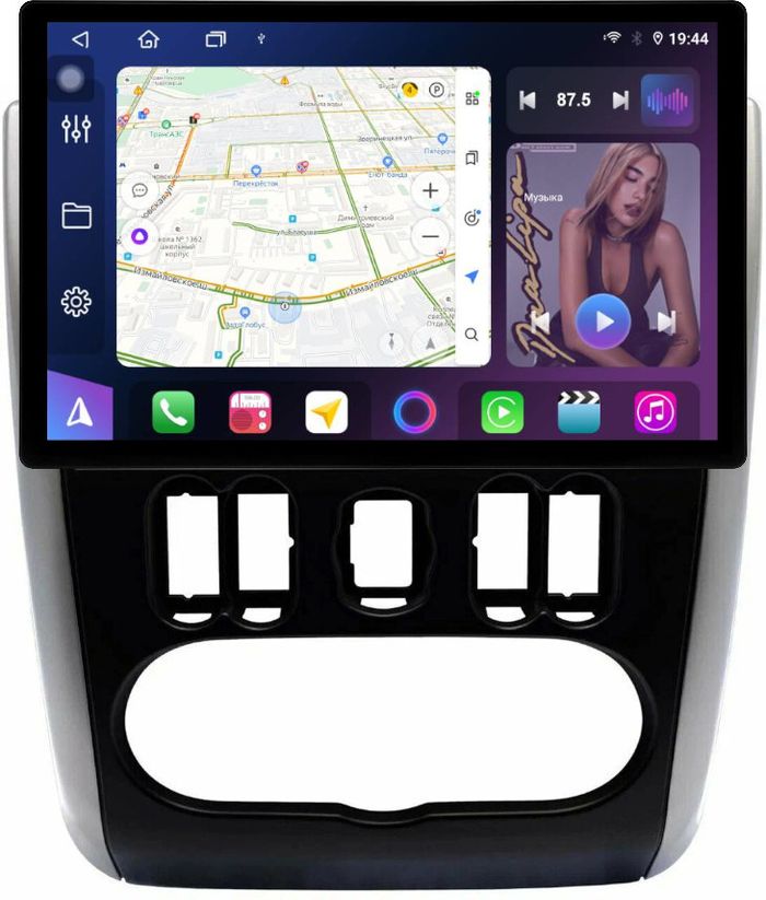 Магнитола для Nissan Almera 2013-2019 - FarCar BX877 монитор 13" 2K QLED на Android 13, TS10, 6+128, CarPlay, 4G SIM-слот