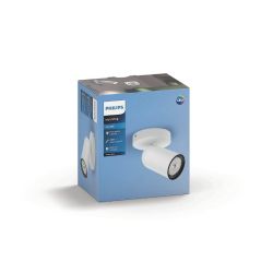 Светильник настенно-потолочный спот Philips 915005530501 PONGEEx1 GU10 белый | Накладные светильники