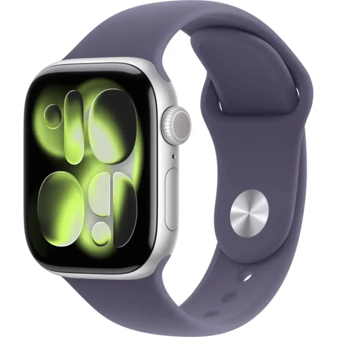 Умные часы Apple Watch Series 11 46mm Silver Aluminum Case with Purple Fog Sport Band