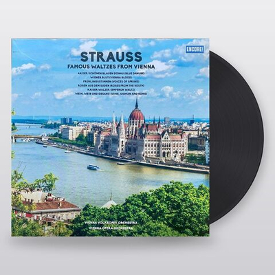 Symphony Orchestra Strauss — Famous Waltzes From Vienna (LP)