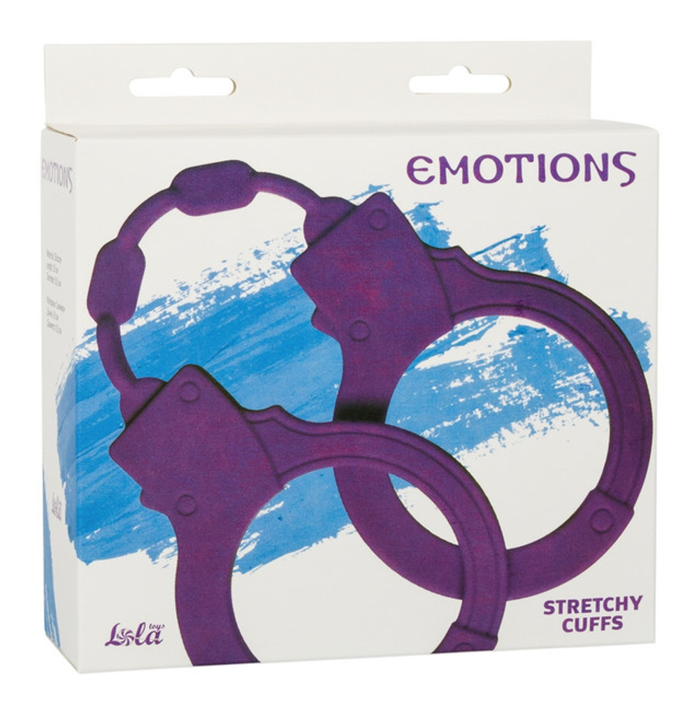Тянущиеся силиконовые наручники Stretchy Cuffs Turquoise Purple (фиолетовый) (Цвет: фиолетовый)