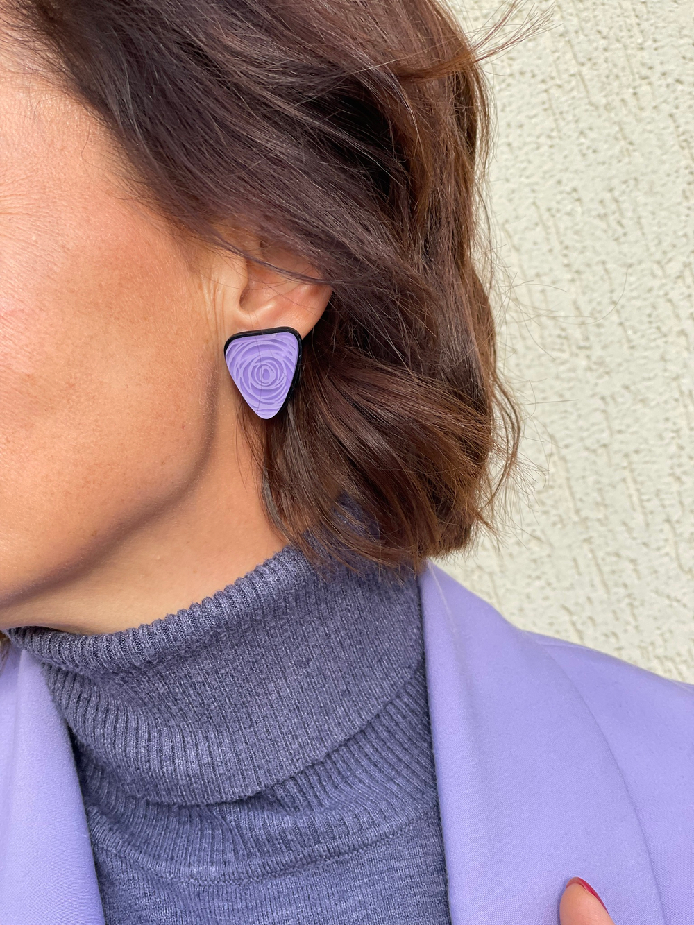 Свидание мини, earrings, Purple