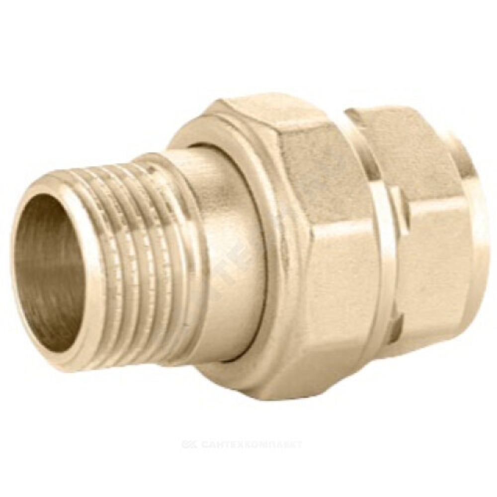 Соединитель латунь американка Ду 15 (1/2") прямой ВР/НР LD LD.65.520.15