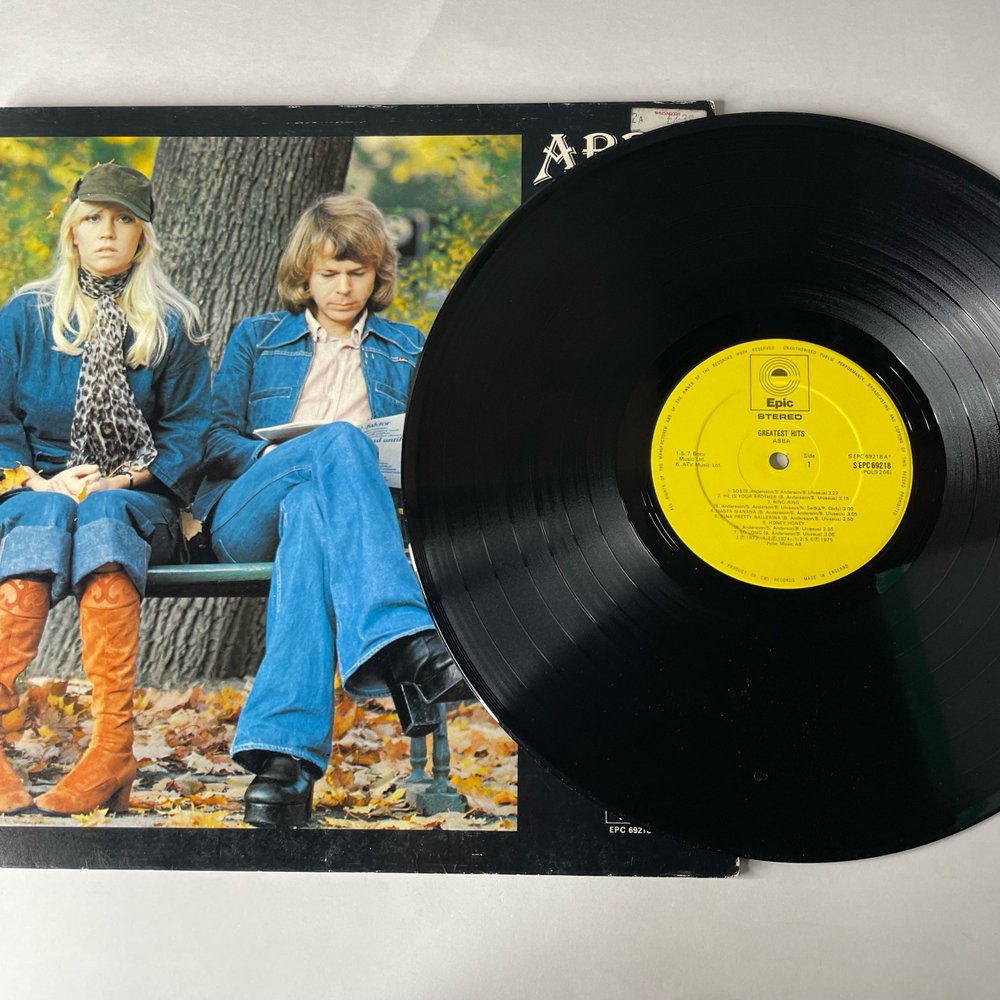 Винтажная виниловая пластинка LP ABBA АББА Greatest Hits (Англия 1976) Mamma Mia