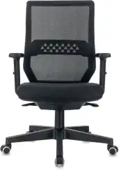 Кресло эргономичное Бюрократ MC-611N черный TW SQU BL E9181_BL сетка/ткань крестов. пластик