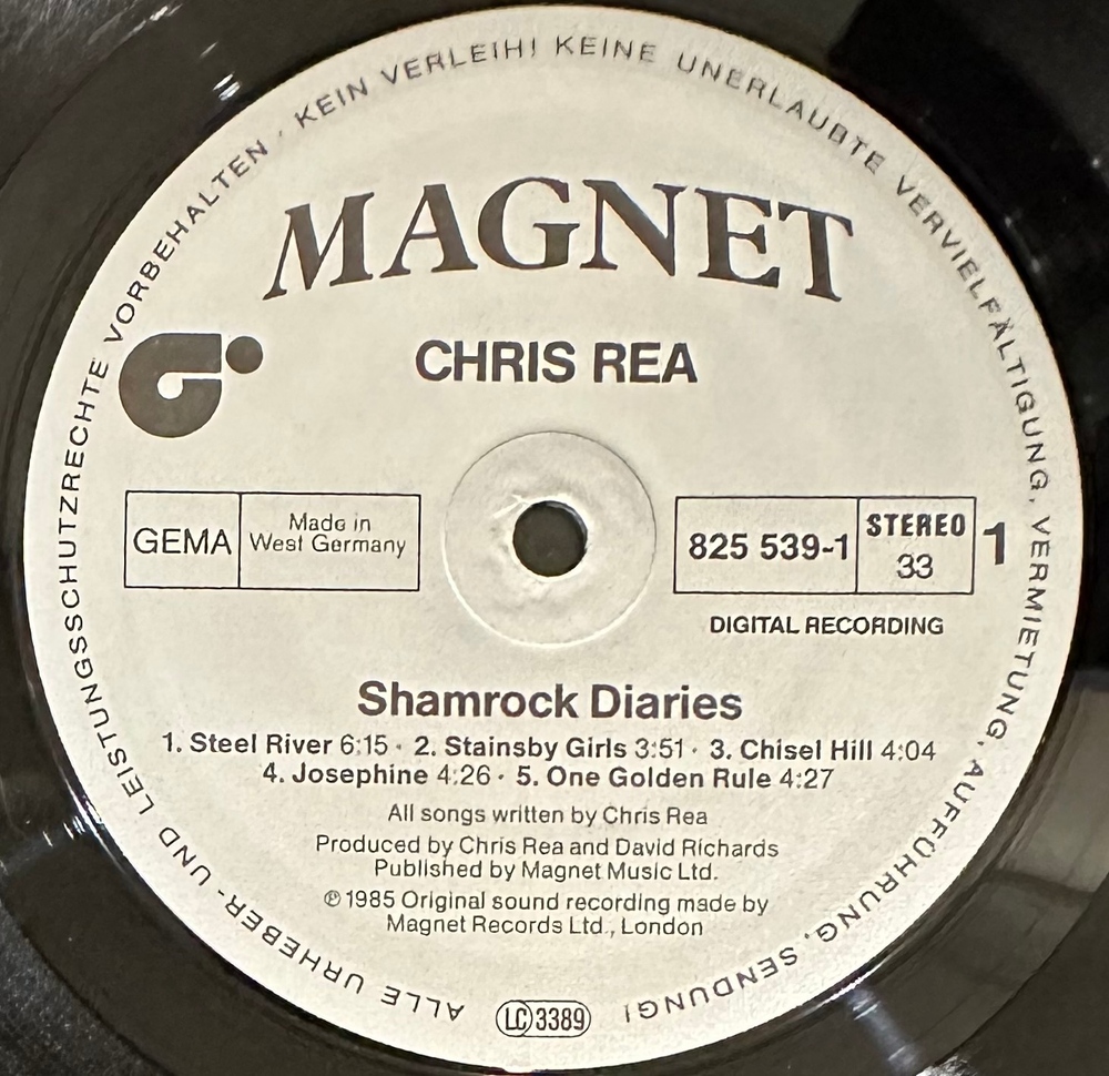 Chris Rea- Shamrock Diaries (Германия 1985г.)