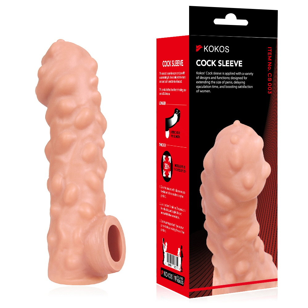 Насадка Cock Sleeve Large телесная TPE KOKOS CS-003-L