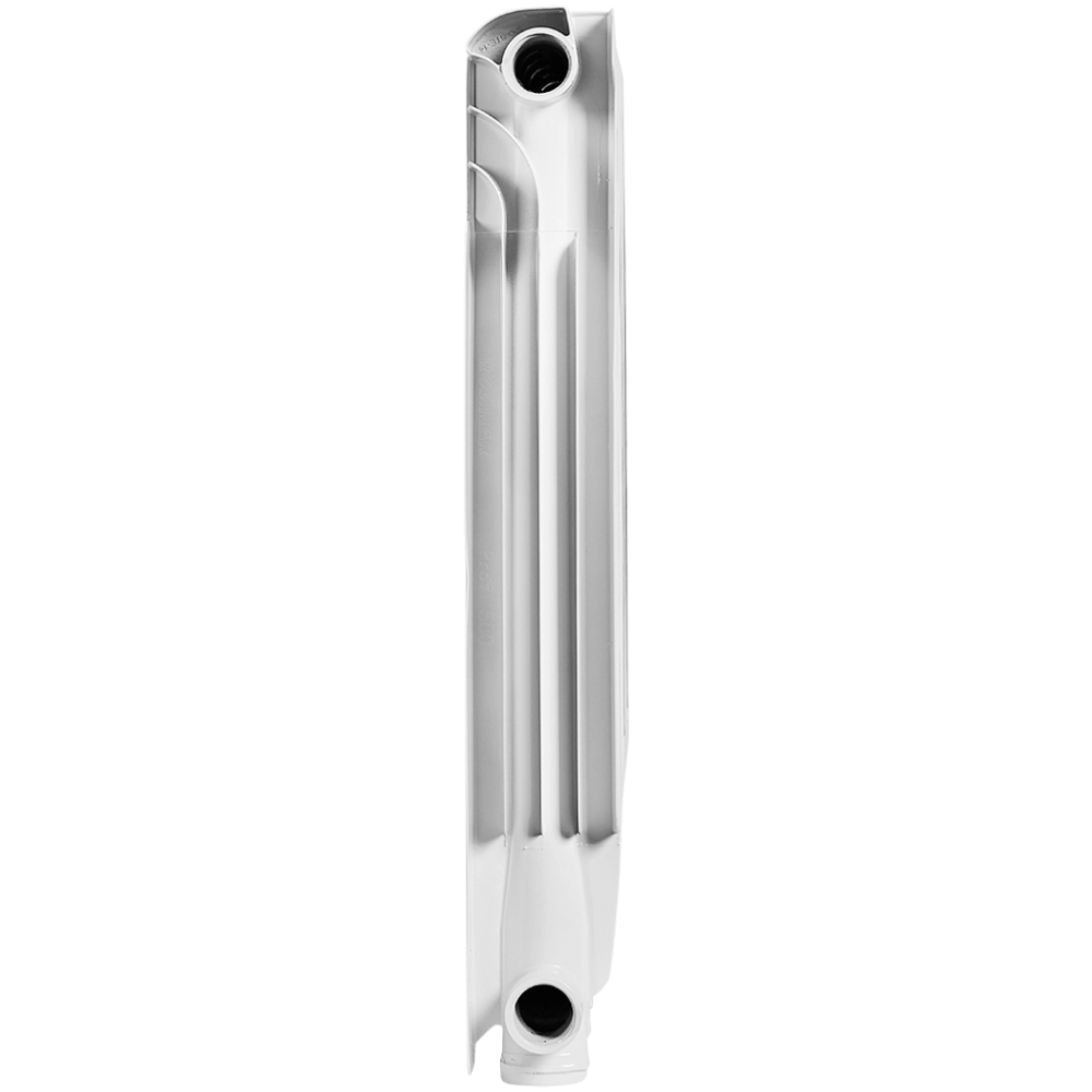 Радиатор алюминиевый ROMMER Profi 500 - 6 секций (подключение боковое, цвет белый)