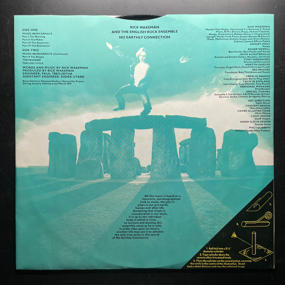Rick Wakeman And The English Rock Ensemble ‎– No Earthly Connection (США 1976г.)