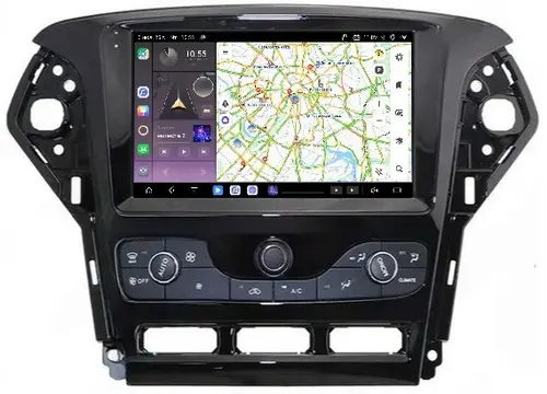 Магнитола для Ford Mondeo 4 2010-2014 - Kuberg SF-9281-2 (рамка 9") QLed+2K, Android 13, Быстрейшая, CarPlay, 4G SIM-слот
