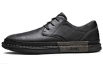 Jeep Low Top Workwear Casual Leather Shoes Black