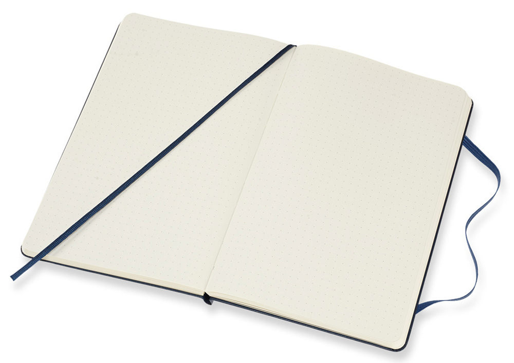 Блокнот Moleskine Classic (QP066B20) Large 130х210мм 240стр. пунктир твердая обложка синий сапфир
