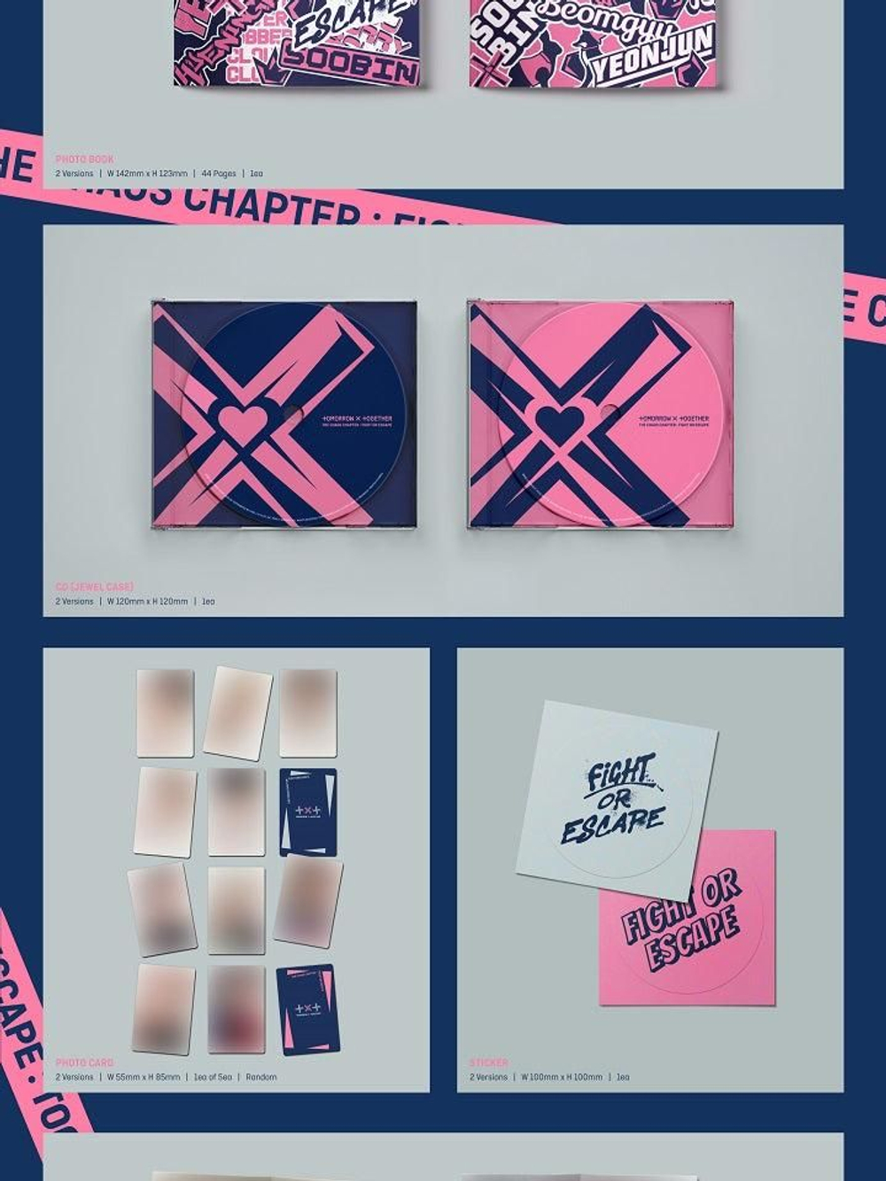 Альбом TXT - The Chaos Chapter: FIGHT OR ESCAPE 2nd Album 2 TOGETHER Version SET