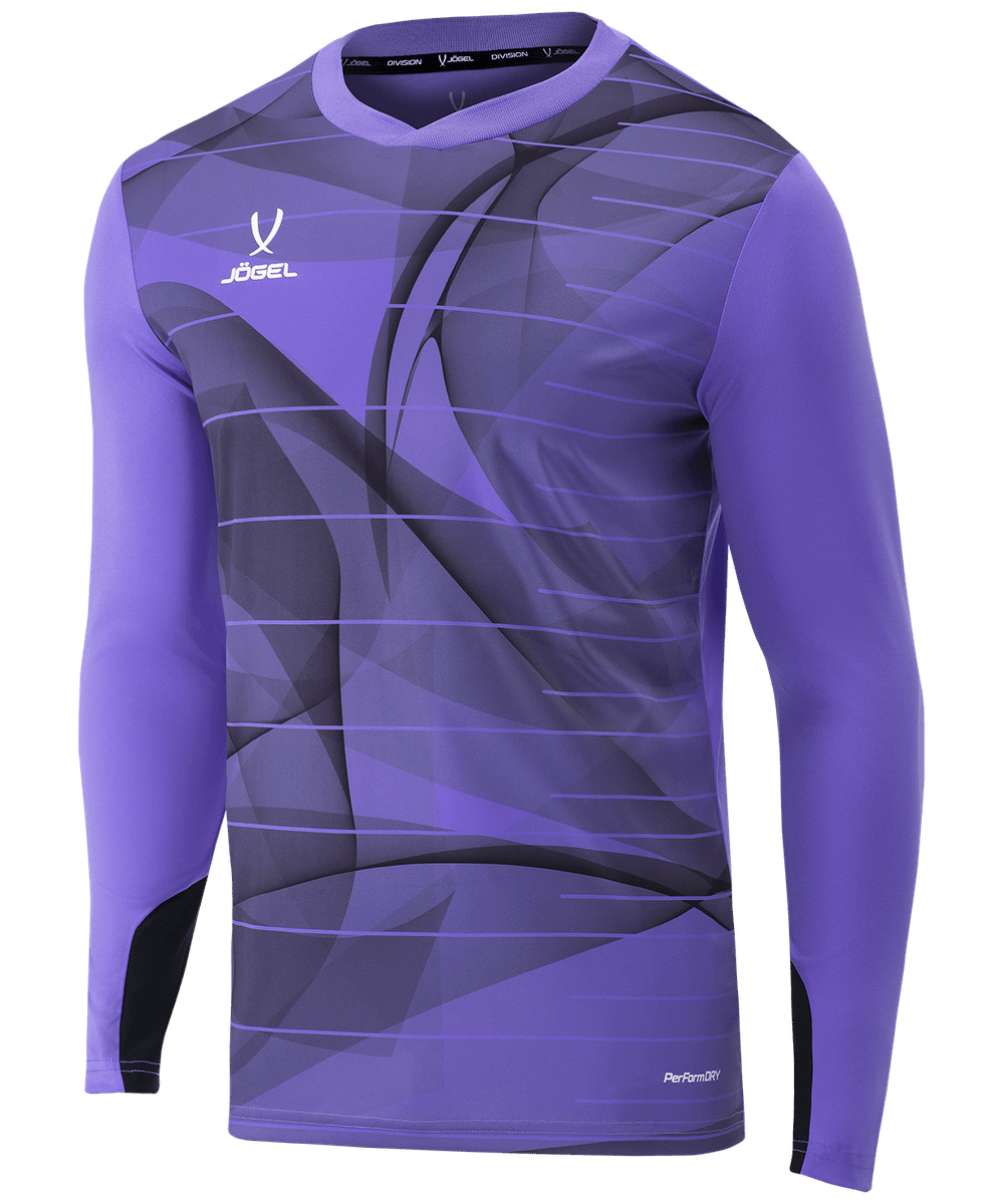 Свитер вратарский DIVISION PerFormDRY GK Pattern LS, сиреневый/темно-серый/белый