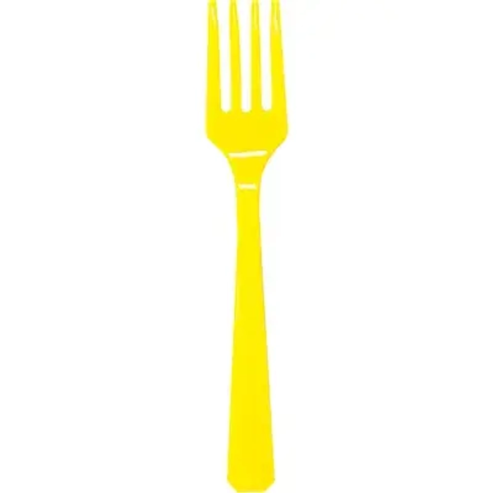 Вилка пласт Yellow Sunshine 20шт