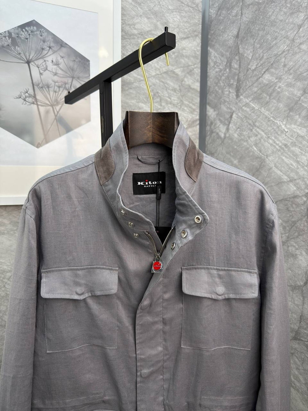 Льняная ветровка Kiton