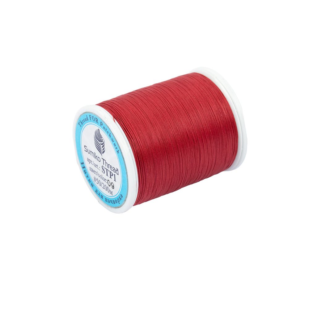Нитки для пэчворка SumikoThread 200 м, (219 ярд), 09 т.красный