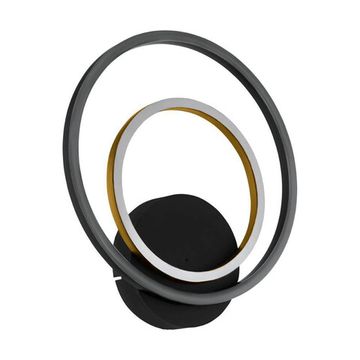 Светодиодный бра 12W+4*2,1W 3000K 390088 черный LANACERA Eglo