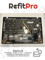 Верхняя панель с клавиатурой для ноутбука Lenovo ThinkPad X1 Carbon 7th Gen черная (5M10V25626)