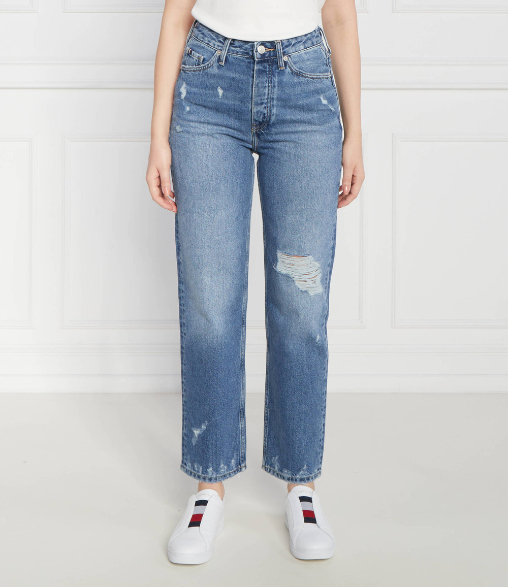 Джинсы CLASSIC STRAIGHT HW A LEO WRN Tommy Hilfiger - голубой(WW0WW40041)