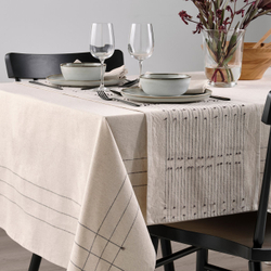 IKEA VÅRARV  (ИКЕА ВОРАРВ)  -  Дорожка на стол - тёмно-серый/натуральный 35х150 см
