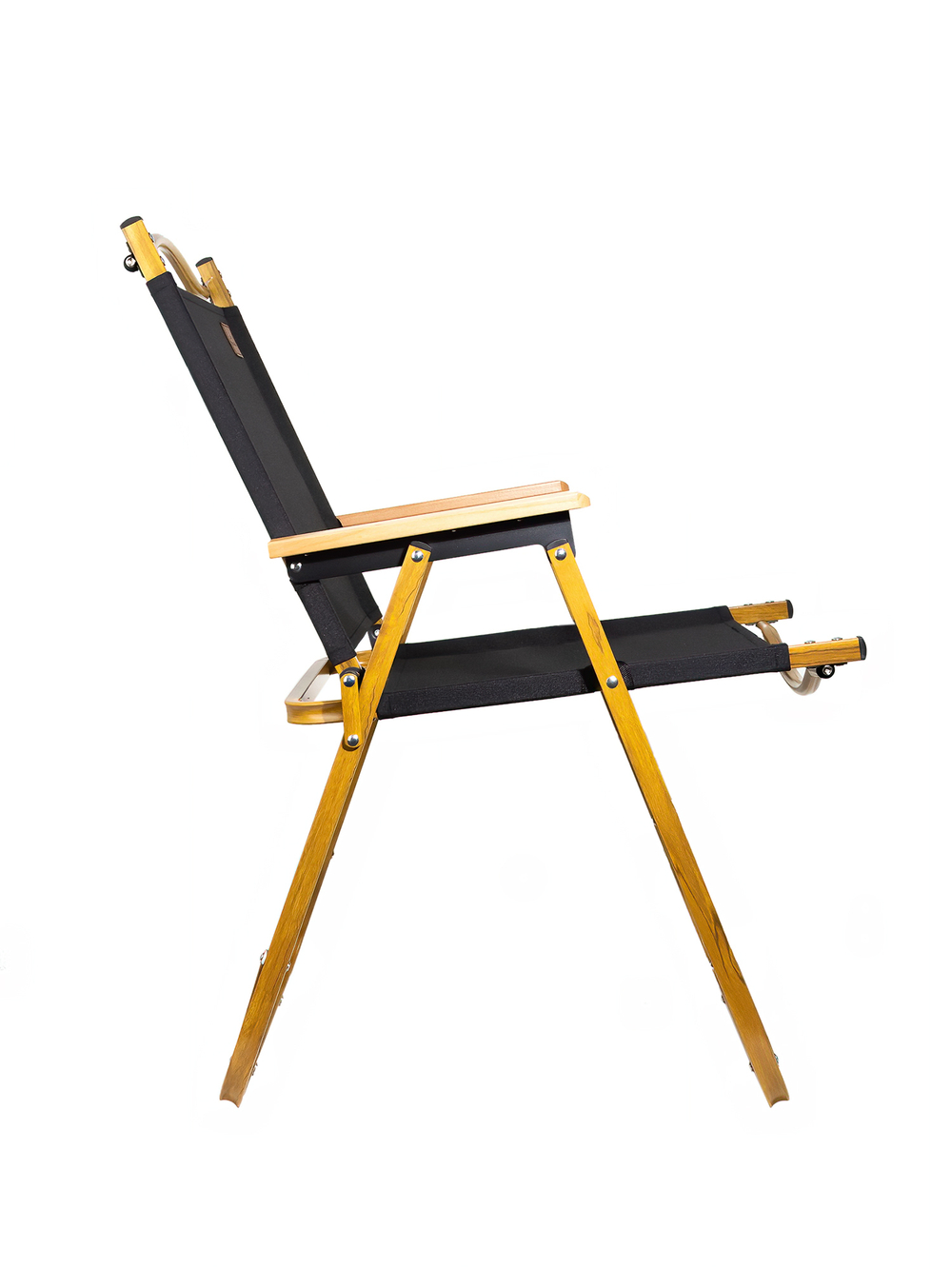 Стул складной Naturehike MW02, черный, светлое дерево (NH19Y002-D)