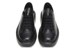 PRADA Cow Leather Low top Stylish Skateboarding Shoes Men"s Black