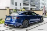 Карбоновый обвес для Tesla Model S 2021+ Тесла С диффузор спойлер губа переднего бампера боковые юбки