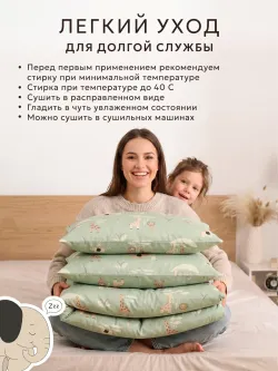 Простынь на резинке 90х200 х26 см поплин Звери Африки