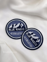 Нашивка круглая горы "Blue Magic" синяя
