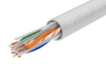 Витая пара UTP 4 CAT6А 23AWG Cu Ripo Premium, 25м.,Fluke test (КСВПВ -6А 4*2*0.58), серый