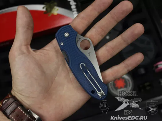 Нож складной Spyderco Para 3 223PCBL c клинком из стали CPM-SPY27, рукоять FRN
