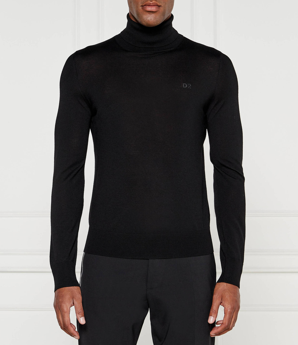 Хлопковый гольф Dsquared2 - черный(S74HA1440 S18310)