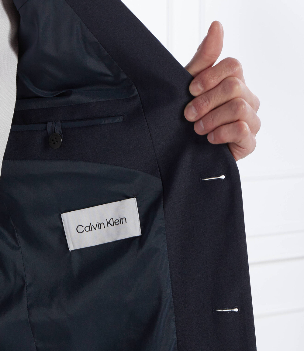 Хлопковый пиджак MODERN Calvin Klein - темно-синий(K10K112935)