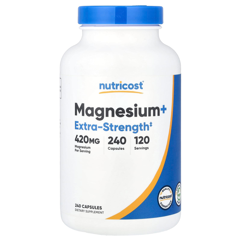 Nutricost, магний+, 240 капсул (210 мг в 1 капсуле)