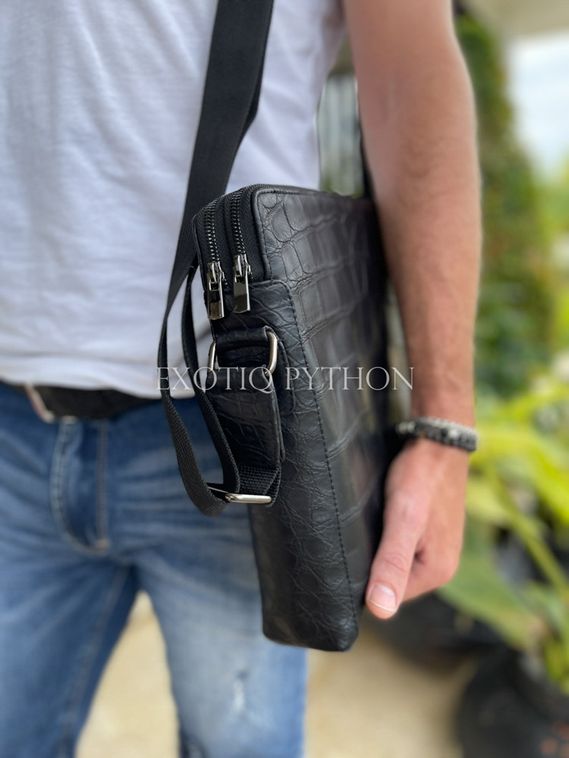 Мужская сумка из кожи крокодила BG-377