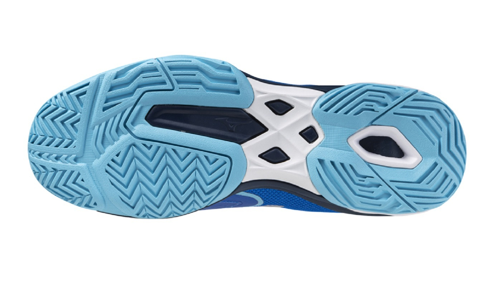 Мужские кроссовки теннисные Mizuno Wave Exceed Light 2 AC - небесный
